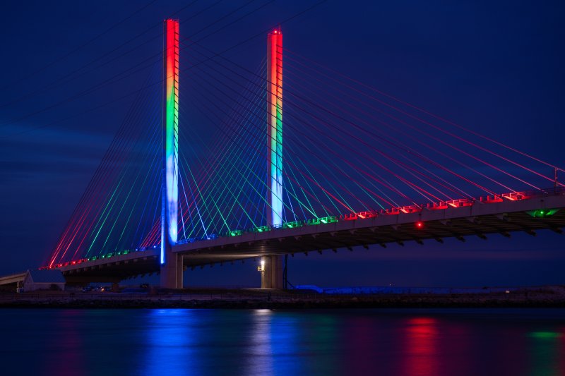“Nightfall at Indian River Inlet” by William Cheadle.